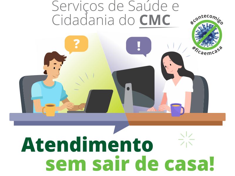 Serviços de Saúde e Cidadania do CMC: atendimento remoto