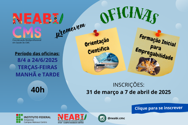 Seminário Inicial da Oficina de Orientação Científica para Elaboração de projetos de Pesquisa