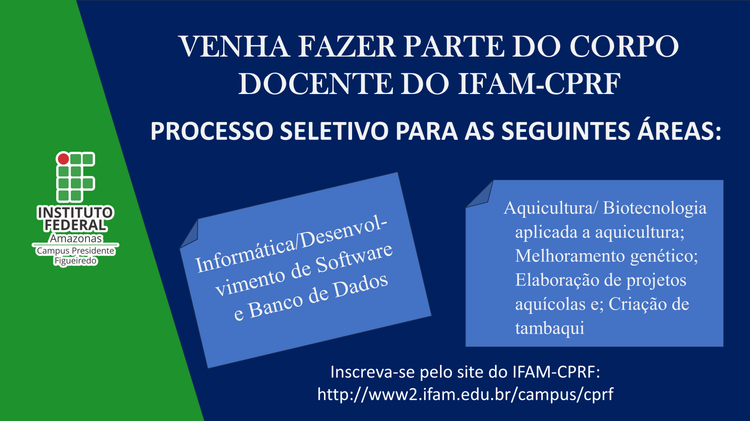 PROCESSO SELETIVO SIMPLIFICADO DE PROFESSOR SUBSTITUTO  - EDITAL Nº 09/IFAM-CAMPUS PRESIDENTE FIGUEIREDO