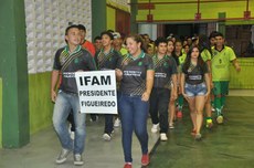 Comissão de frente do IFAM/CPRF na abertura do JIFAM no CMC