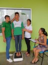 Pesagem e verificação da estatura de 285 alunos das turmas do integrado e 128 alunos das turmas do subsequente. Pesagem e verificação da estatura de 285 alunos das turmas do integrado e 128 alunos das turmas do subsequente.
