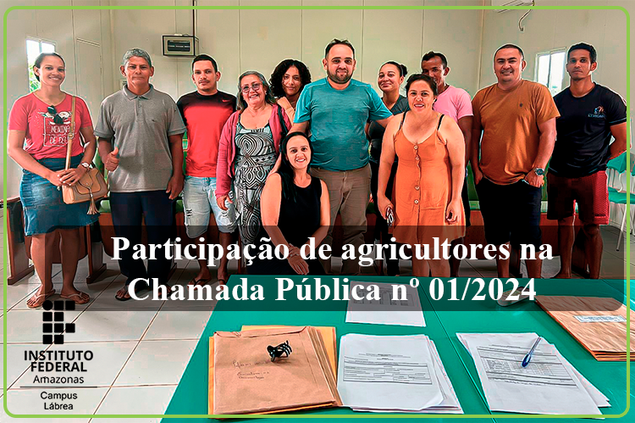 Participação de agricultores na Chamada Pública nº 01/2024