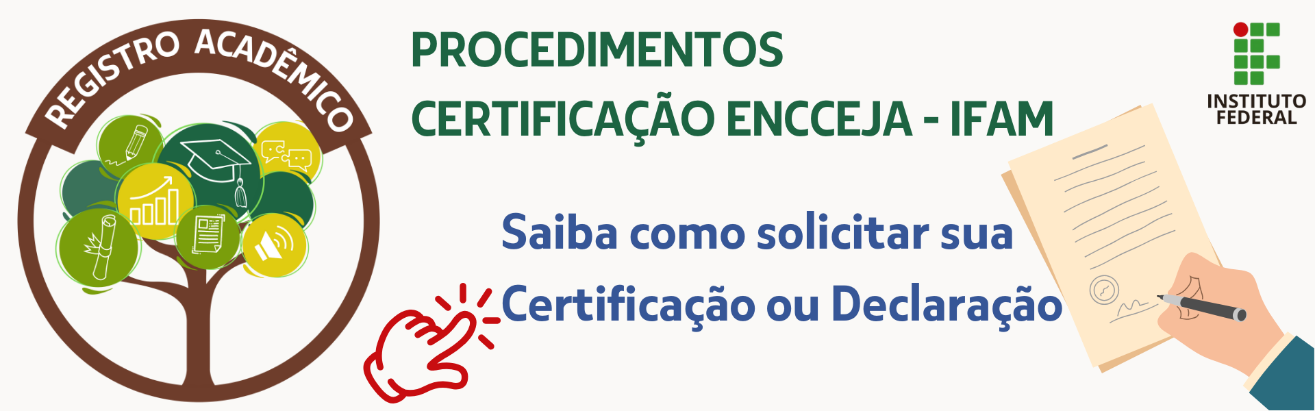 Procedimentos IFAM para solicitar Certificação Encceja