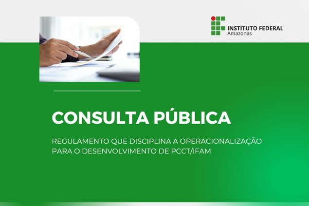 Consulta Pública sobre o Regulamento do PCCT