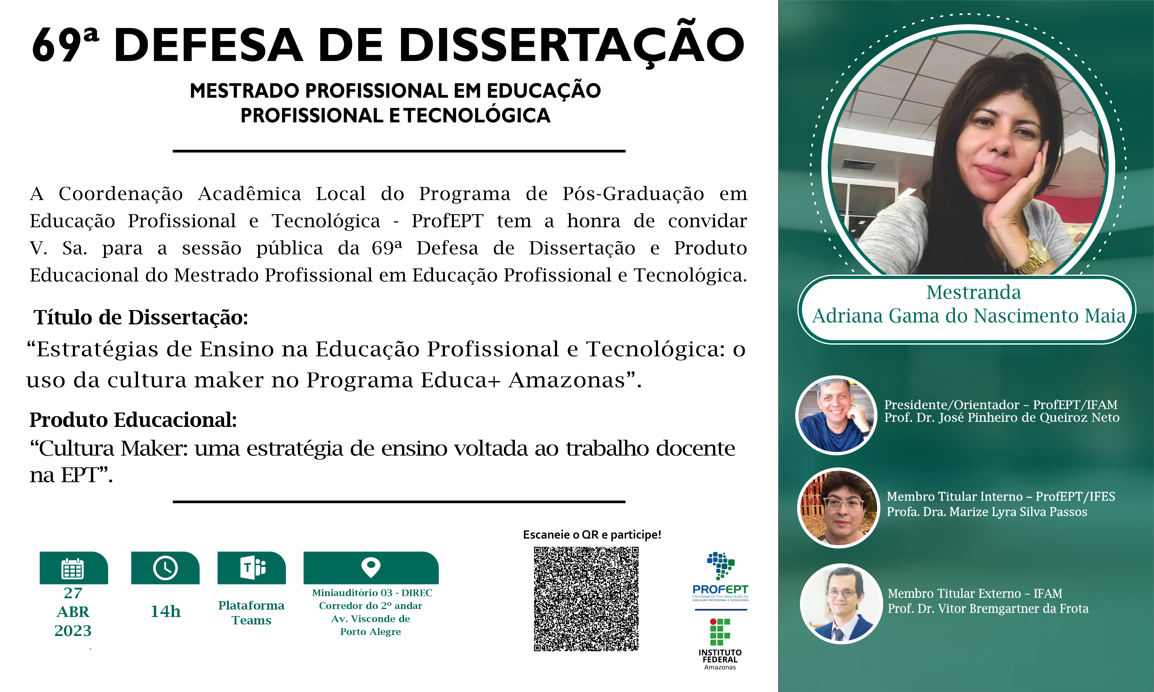69ª Defesa de dissertação - Adriana - Convite.png 69ª Defesa de dissertação - Adriana - Convite.png